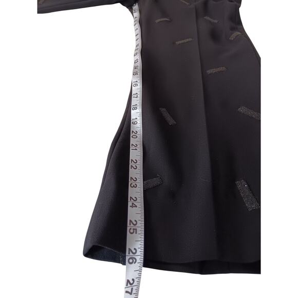 AKRIS Wide Leg Double Face Wool Pants 12 Ankle 33x26 Embellished Dressy Career - Picture 5 of 14